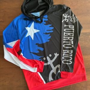 Puerto Rico Hoodie Men's Size Medium